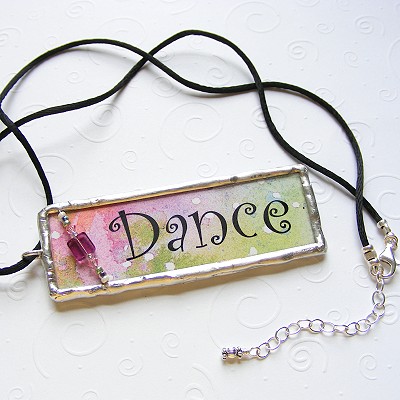 Dance to your own beat Two-Sided Soldered Pendant