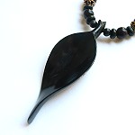 'Paloma' Wood Necklace - Ebony